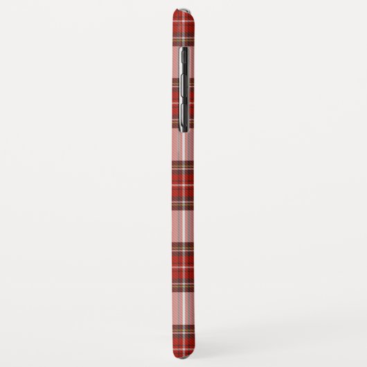 Coque de couverture iPhone Cover Red Tartan Check  (Dos/Gauche)