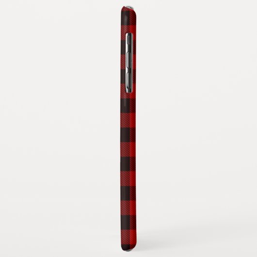 Coque de couverture iPhone Red Buffalo Check Plaid (Dos/Gauche)