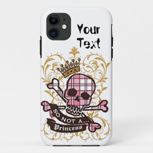 Coque de crâne personnalisé-Coque de maté IPhone 5 (Dos)