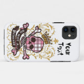 Coque de crâne personnalisé-Coque de maté IPhone 5 (Dos (Horizontal))