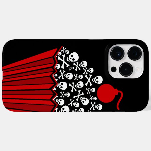 Coque de Cupcake du crâne - coque iphone de Mate (Verso (horizontal))