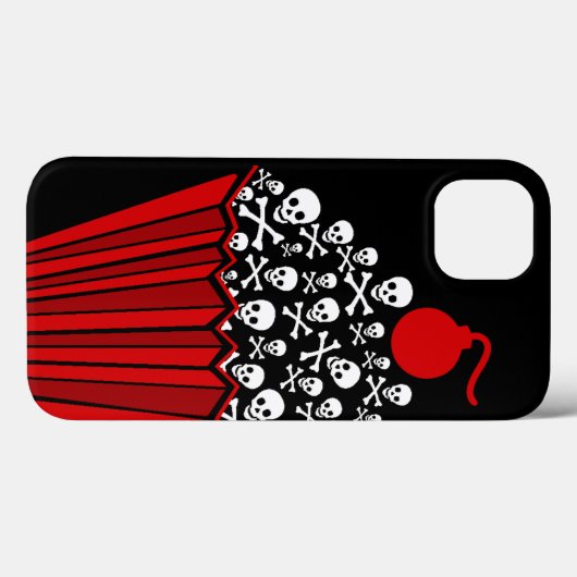 Coque de Cupcake du crâne - coque iphone de Mate (Verso (horizontal))