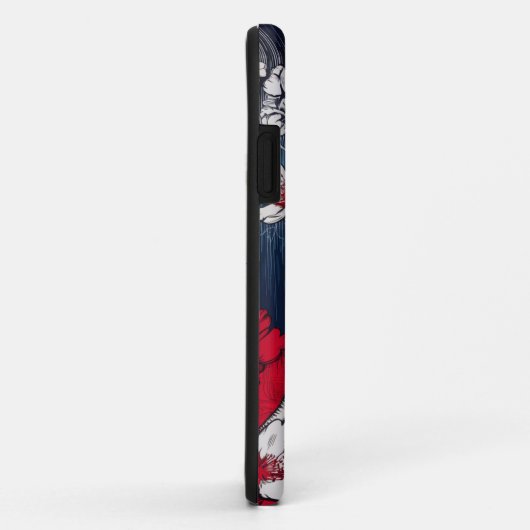 Coque de fleurs de minuit (Dos/Droite)