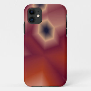 coque de iphone orange et rose abstraite