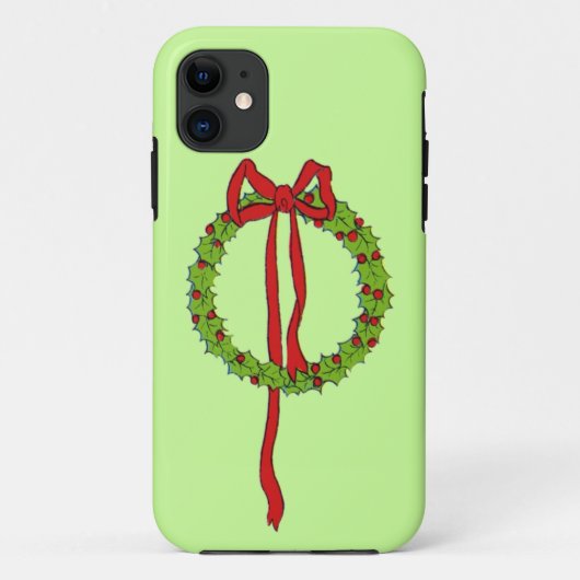 Coque de la couronne de Noël iPhone5 (Dos)
