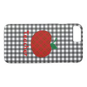 Coque de l'enseignant En vichy Apple iPhone 7 (Dos (Horizontal))