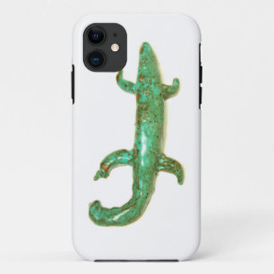 coque de lézard vert