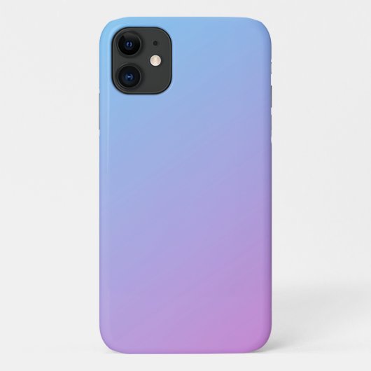 Coque de l'iPhone 11 Ombre bleu à rose (Dos)