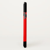 Coque de l'iPhone X de l'enseignant Red & Black Ap (Dos/Droite)