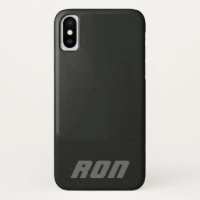 Coque de luxe Black Simulated Carbon Fiber iPhone