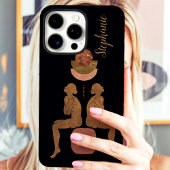 Coque de monogramme balance céleste