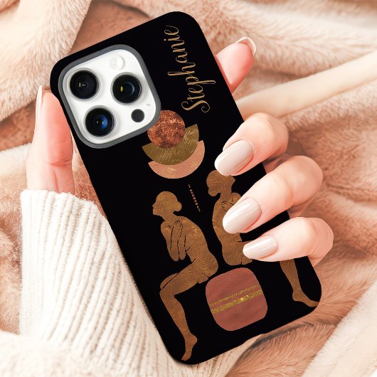 Coque de monogramme balance céleste