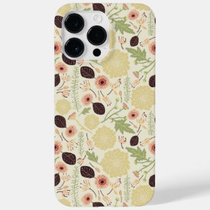 Coque de Motif à fleur de crème à mélange floral