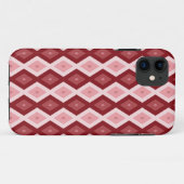 Coque de motif de diamant rouge-coque iphone de -M (Dos (Horizontal))