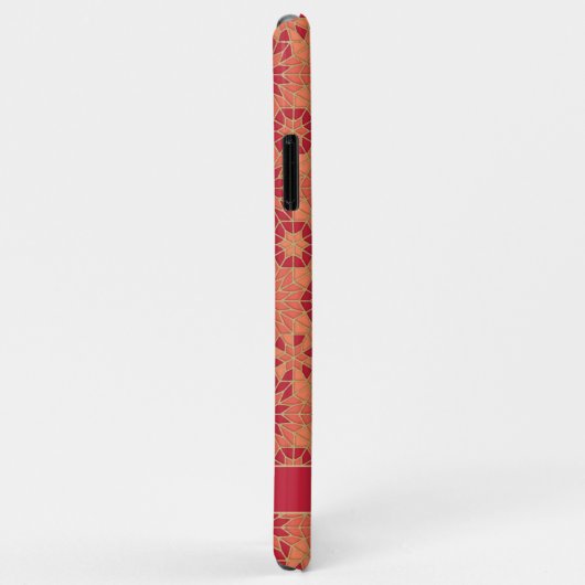 Coque de Motif rouge et orange-coque iphone de (Dos/Droite)