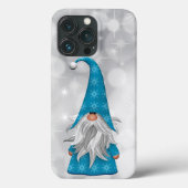 Coque de Noël bleu Gnome-Mate coque iphone (Verso)