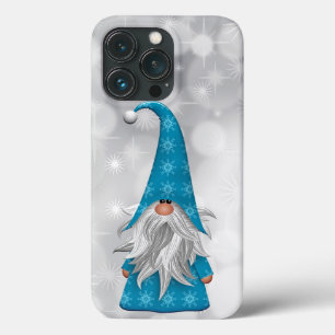 Coque de Noël bleu Gnome-Mate coque iphone