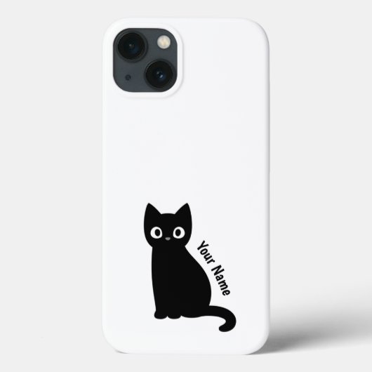 Coque de nom personnalisé Cat (Verso)