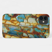 coque de peinture bleu rouille turquoise (Dos (Horizontal))