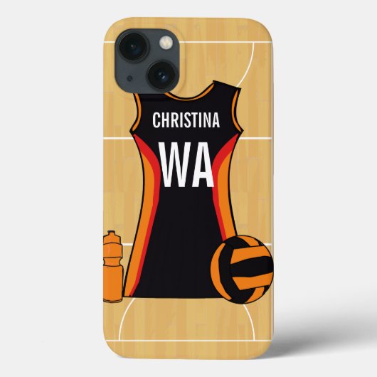 Coque de périphérique netball personnalisé (Verso)