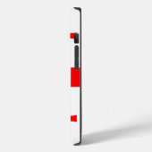 Coque de pomme patriotique - Mate avec drapeau de (Verso / Gauche)