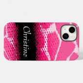 Coque de poster de animal graphique rose (Verso (horizontal))