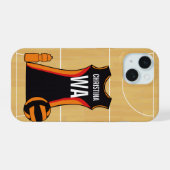 Coque de smartphone netball personnalisé (Verso Horizontal)