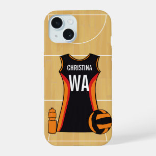 Coque de smartphone netball personnalisé