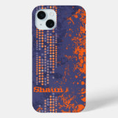 Coque de style surf bleu orange (Verso)