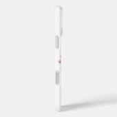 coque de téléphone à fleurs d'hibiscus rose et vio (Verso / Droite)