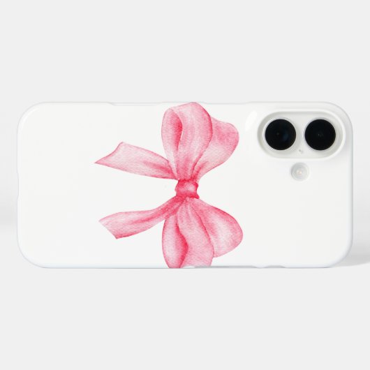 coque de téléphone à ruban rose (Verso (horizontal))