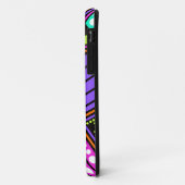coque de téléphone abstraite néon colorée (Dos/Gauche)