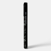 coque de téléphone baleines blanches (Verso / Gauche)