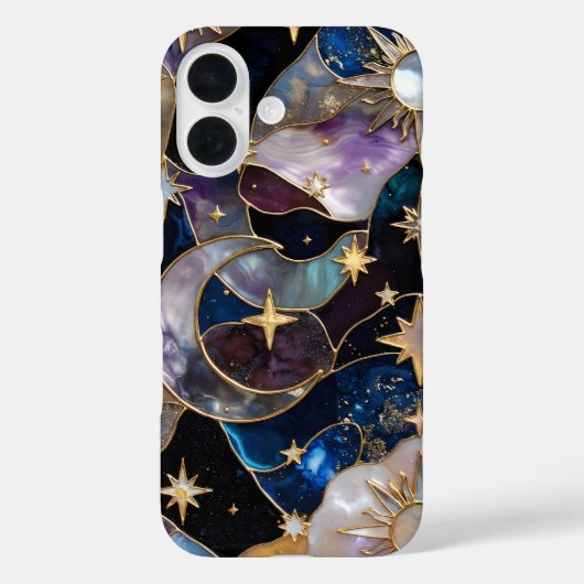 Coque de téléphone Celestial StainedGlass pour iPh (Verso)