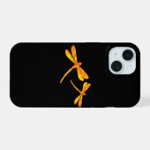 Coque de téléphone Dragonfly pour iPhone - Feu (Verso Horizontal)