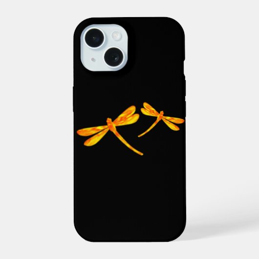 Coque de téléphone Dragonfly pour iPhone - Feu (Verso)