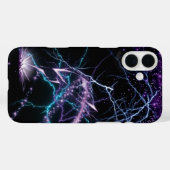 Coque de téléphone Electric Purple Lightning Storm (Verso (horizontal))