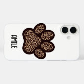 coque de téléphone empreinte de patte de guépard (Verso (horizontal))