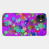 coque de téléphone étoiles psychédéliques colorées (Dos (Horizontal))