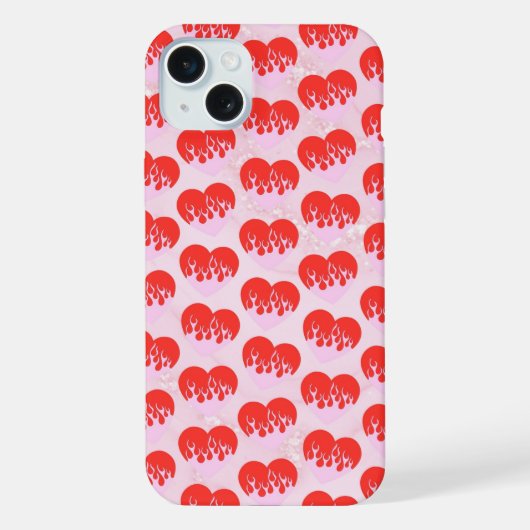 Coque de téléphone Fire Heart pour iPhone (Verso)