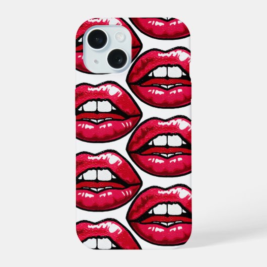 coque de téléphone hot lips (Verso)