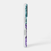 Coque de téléphone Iphone 16 Gliter avec une rose. (Côté droit)