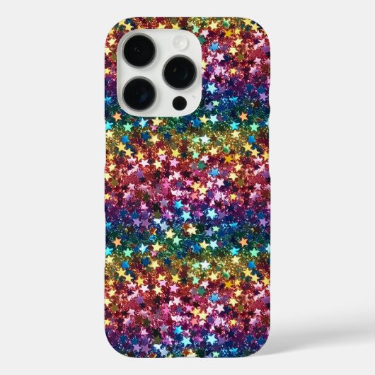 coque de téléphone iphone motif étoile pailletée (Verso)