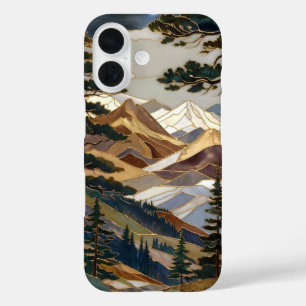 Coque de téléphone iPhone Nature Mountain Dessin d