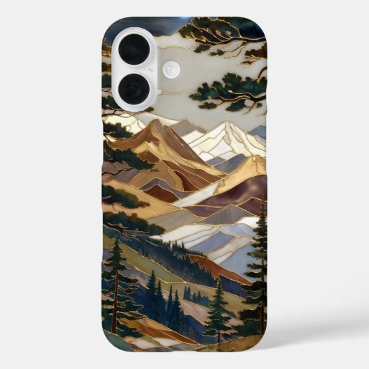 Coque de téléphone iPhone Nature Mountain Dessin d (Verso)