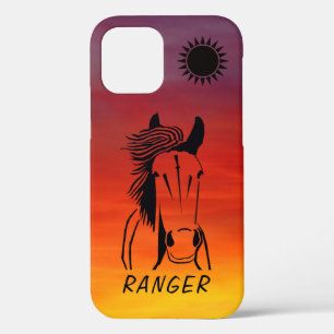 Coque de téléphone personnalisée Cheval Pomme pour