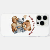 Coque de téléphone portable Teddy Bear Hug (Verso (horizontal))