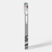 Coque de téléphonie mobile gris rétro (Verso / Gauche)