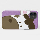 Coque de vache-Mate iPhone 5 Coque - violet (Dos (Horizontal))