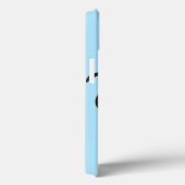 Coque de visage bleu souriant Kawaii (Verso / Droite)